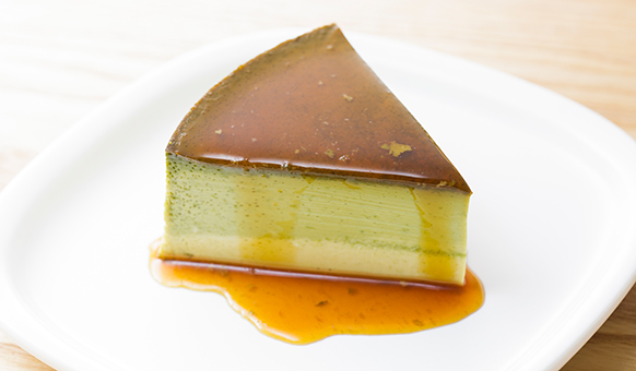 Bánh Pudding vị trà xanh Matcha